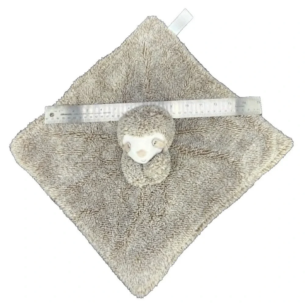 Carter's Sloth‎ Security Blanket Tan Cream Lovey Snuggler Plush 25063 Baby Toy